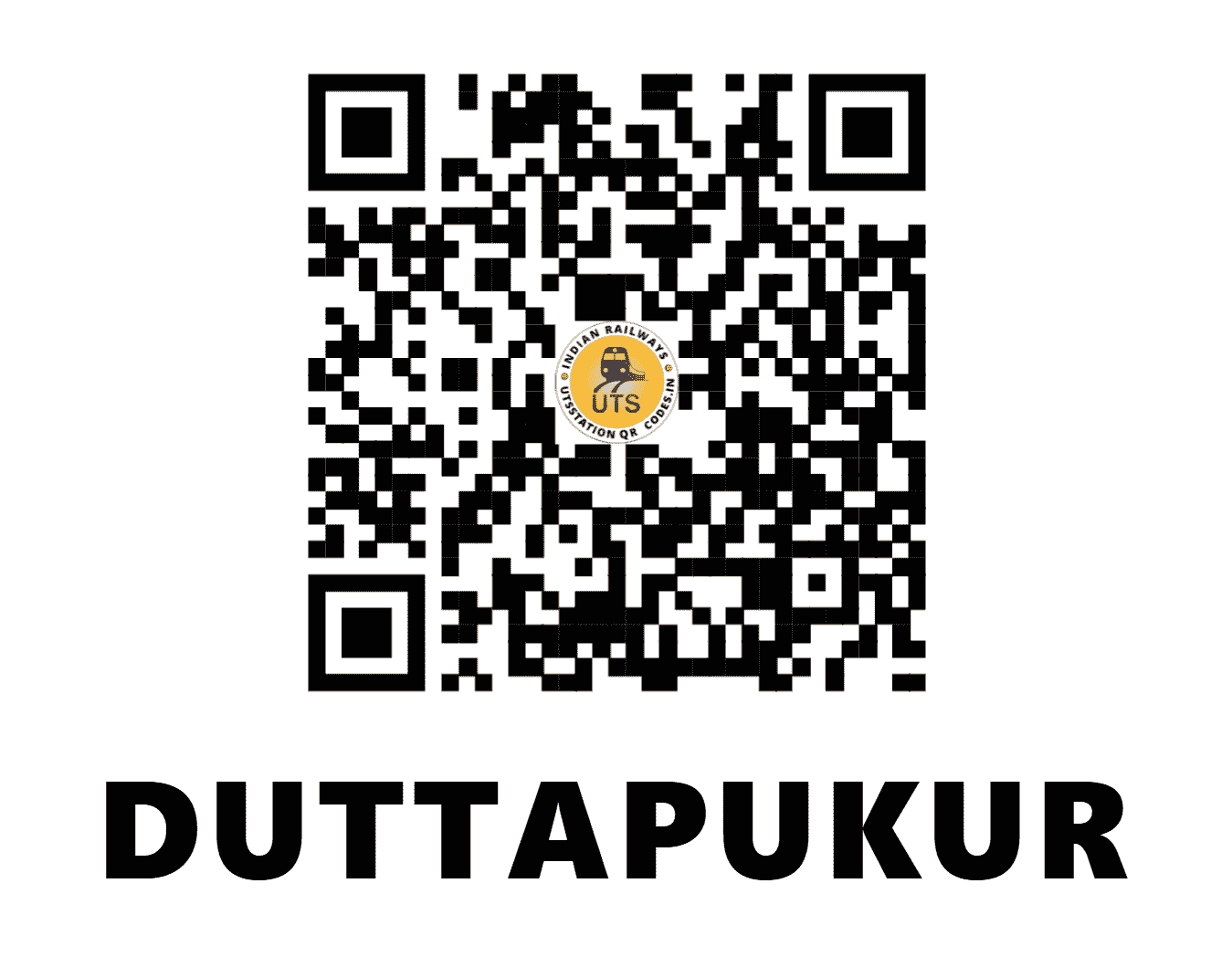 UTS QR Code for DUTTAPUKUR - DTK - ER (WEST BENGAL)
